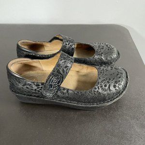 ALEGRIA PALOMA DELICUT PAL-435W Women's 38-US 8 Mary Jane Black Comfort Shoes